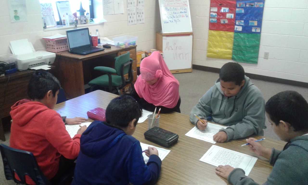 South Elementary Students study English as a Second Language