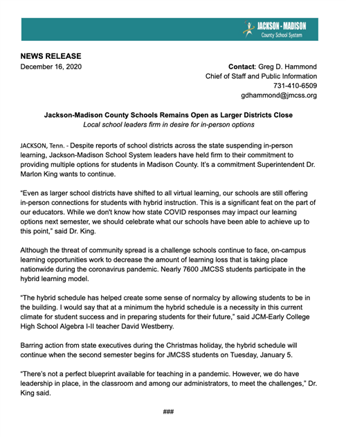 Hybrid Continues news release 